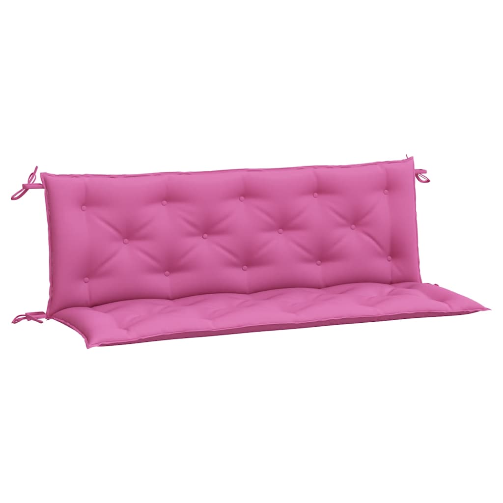 Garden Bench Cushions 2 pcs. Pink 150x50x7 cm Fabric