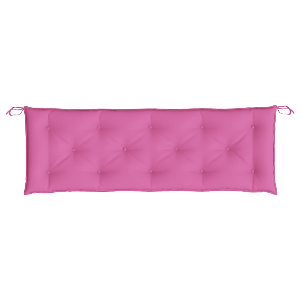 Garden Bench Cushions 2 pcs. Pink 150x50x7 cm Fabric