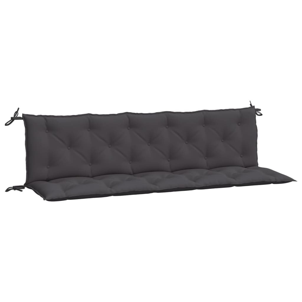 Garden Bench Cushions 2 pcs Anthracite 180x50x7 cm Oxford Fabric