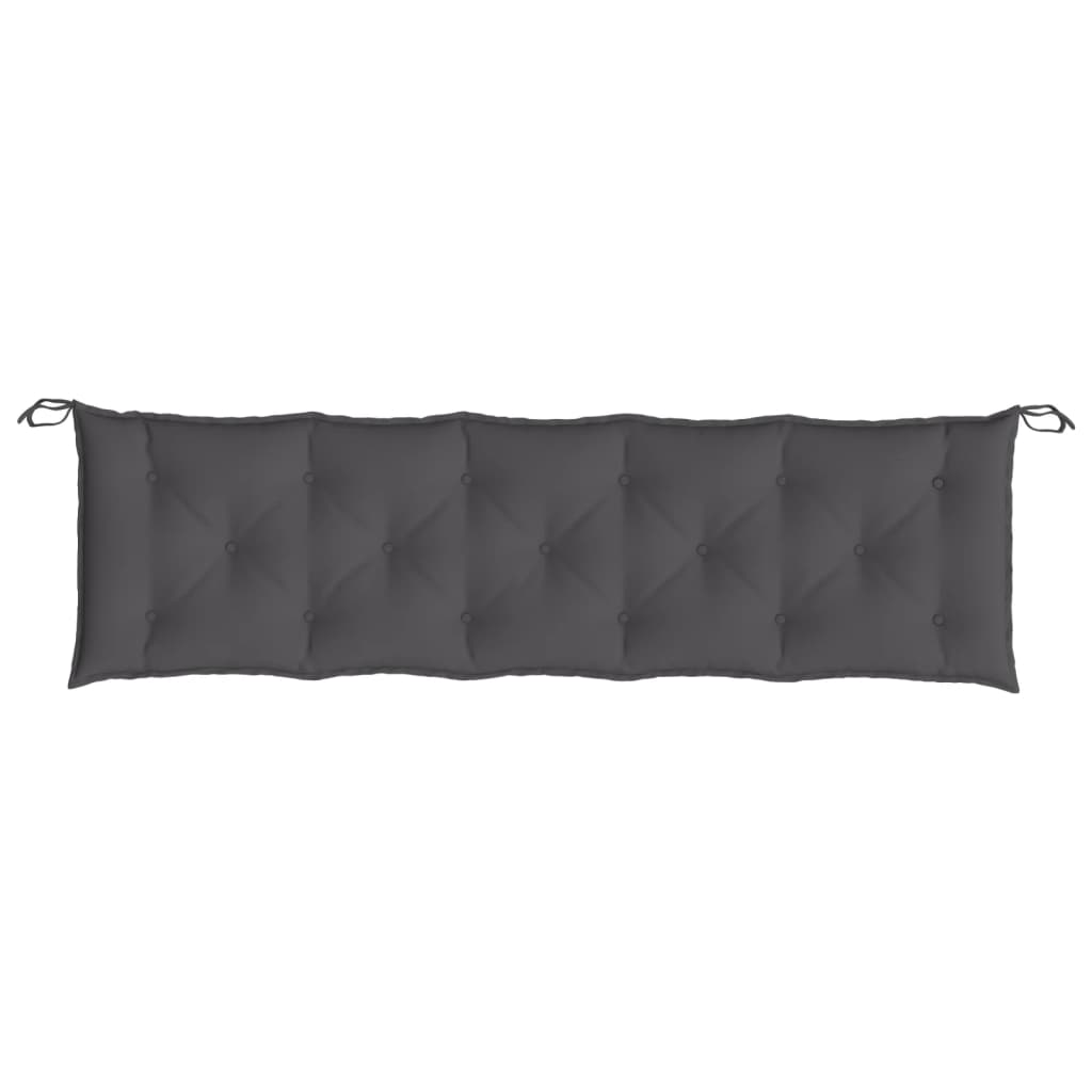Garden Bench Cushions 2 pcs Anthracite 180x50x7 cm Oxford Fabric