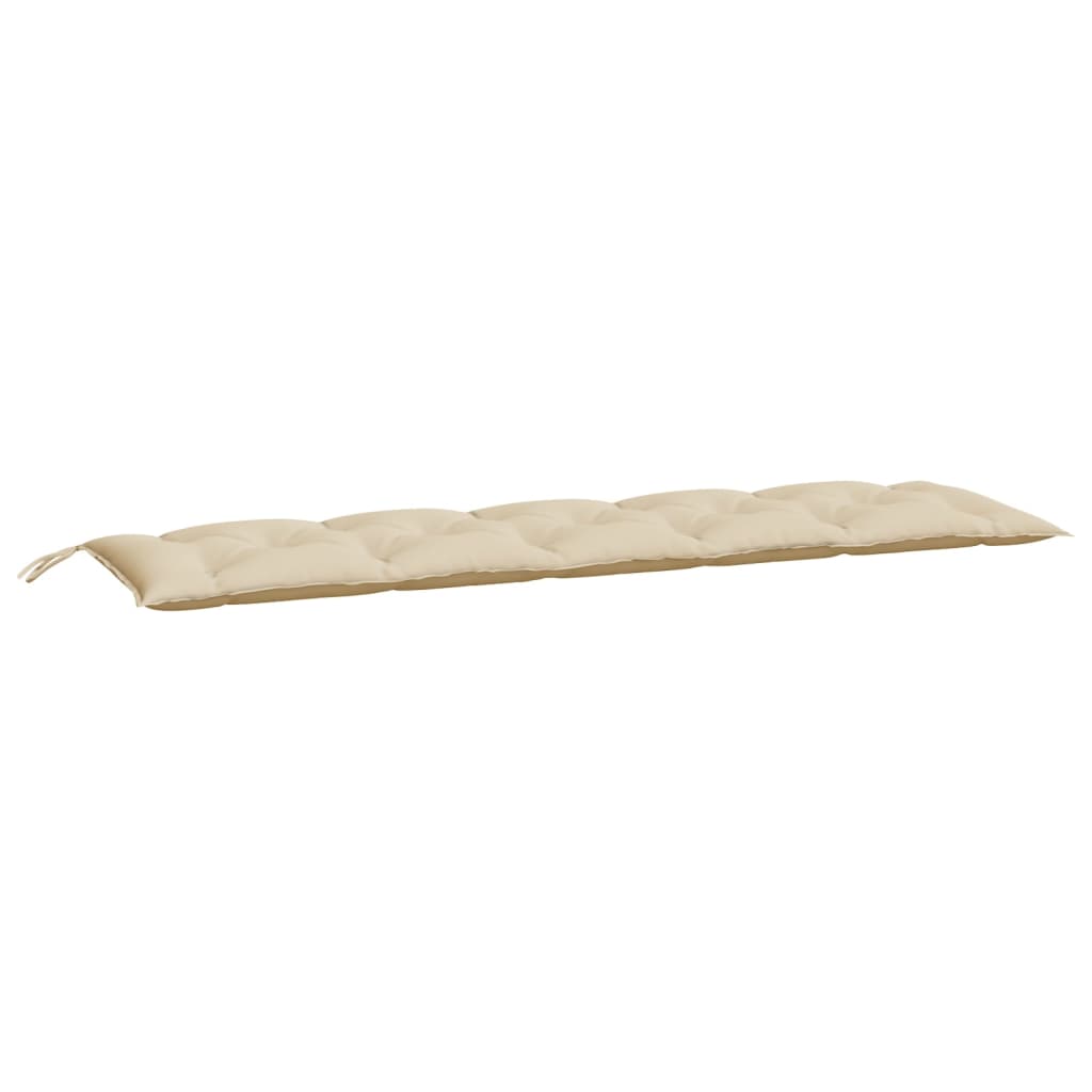 Coussins pour banc de jardin 2 pcs Beige 180x50x7 cm Tissu Oxford