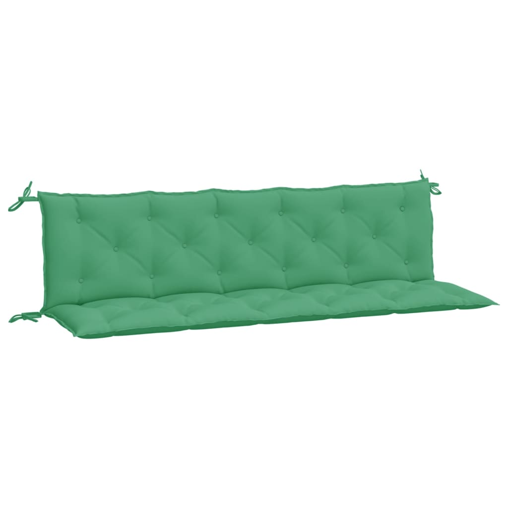 Garden Bench Cushions 2 pcs. Green 180x50x7 cm Oxford Fabric