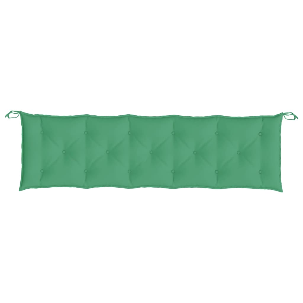 Garden Bench Cushions 2 pcs. Green 180x50x7 cm Oxford Fabric