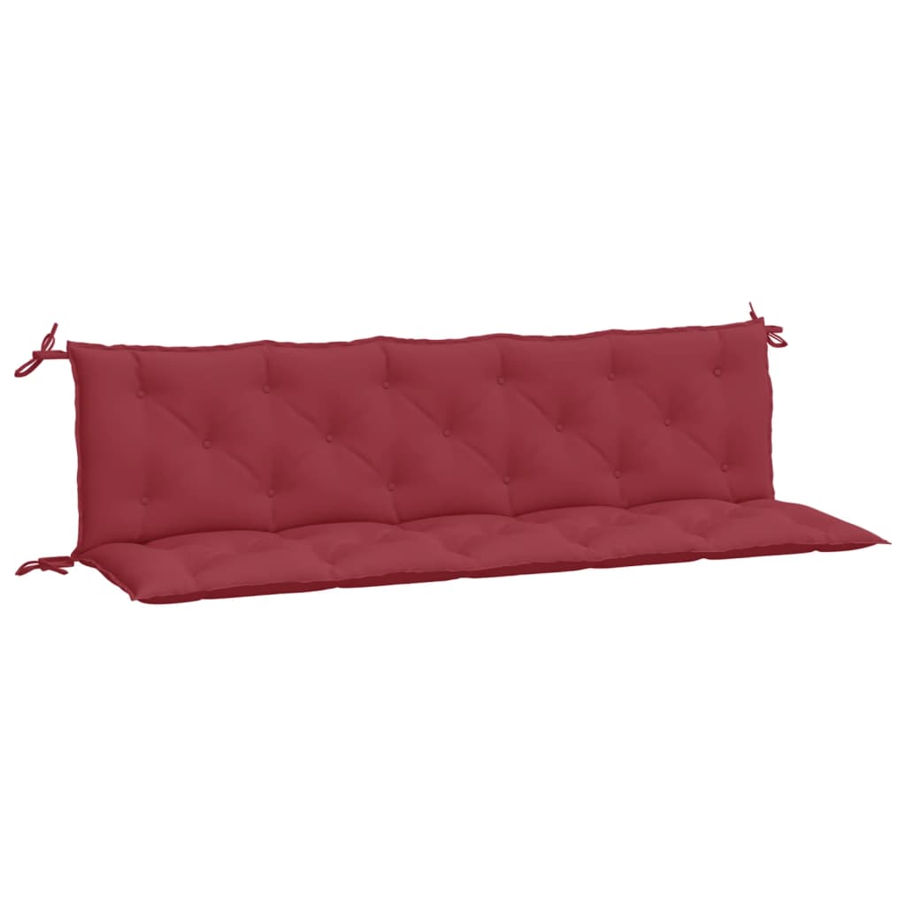 Garden Bench Cushions 2 pcs Wine Red 180x50x7 cm Oxford Fabric