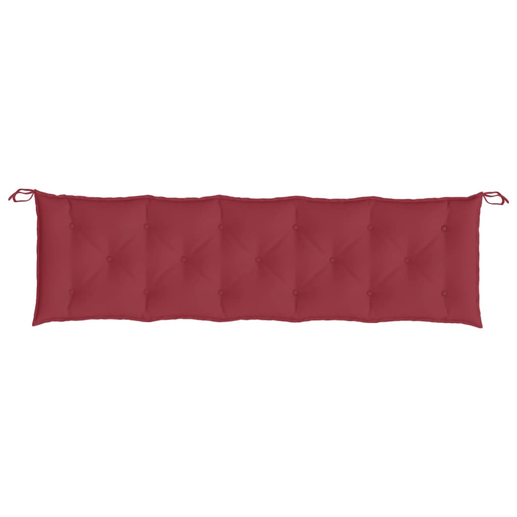 Garden Bench Cushions 2 pcs Wine Red 180x50x7 cm Oxford Fabric