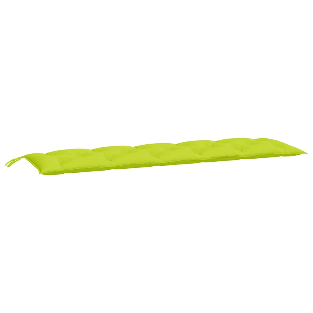 Coussins de banc de jardin 2 pcs Vert clair 180x50x7 cm Tissu Oxford