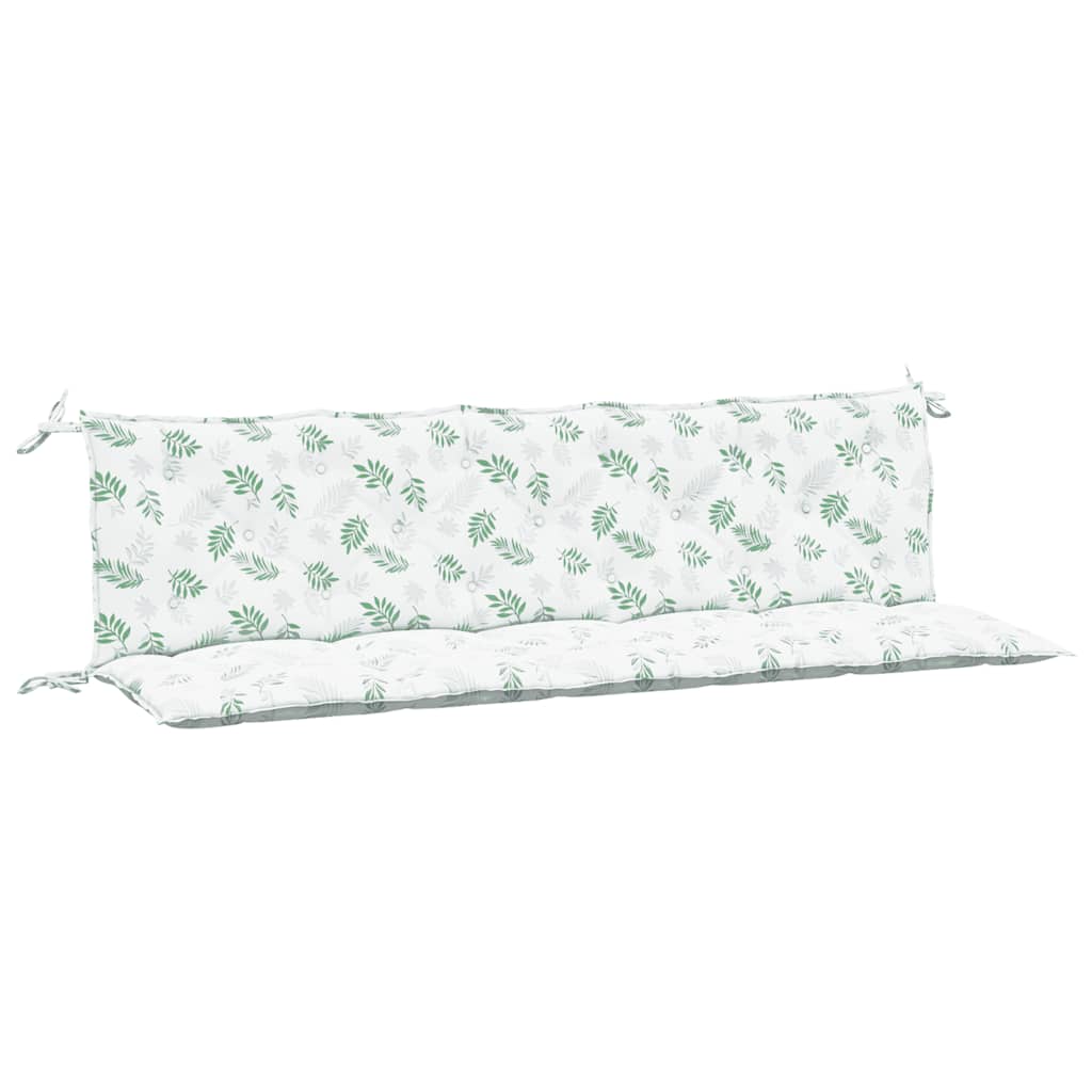 Garden Bench Cushions 2 pcs. Floral Pattern Oxford Fabric