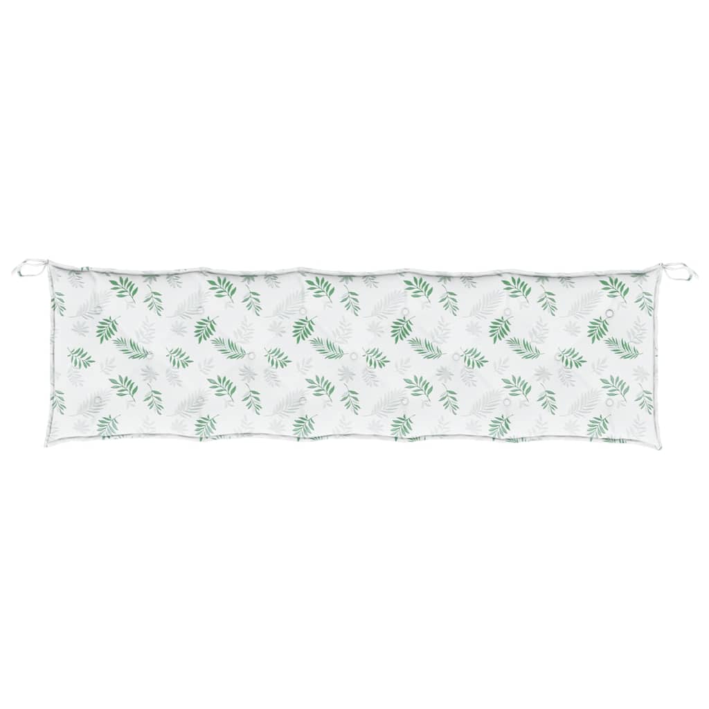 Garden Bench Cushions 2 pcs. Floral Pattern Oxford Fabric
