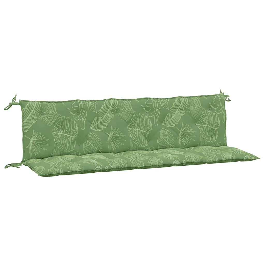 Coussins de banc de jardin 2 pièces Motif floral Tissu Oxford