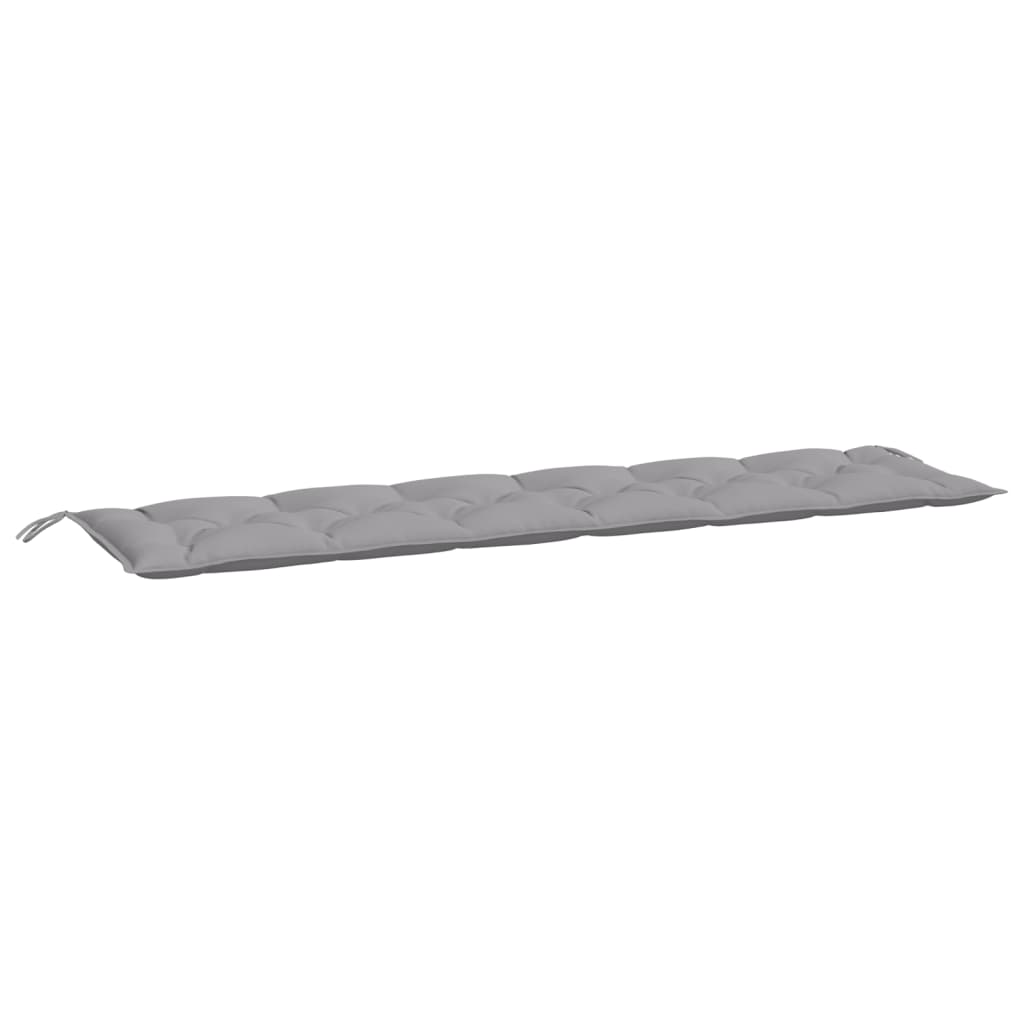 Coussins pour banc de jardin 2 pcs Gris 200x50x7 cm Tissu Oxford