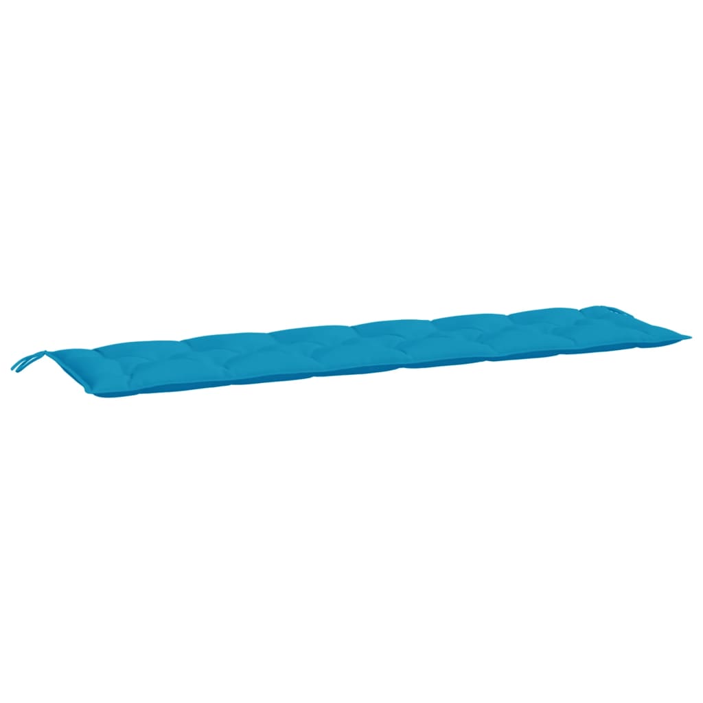 Coussins pour banc de jardin 2 pcs Bleu clair 200x50x7 cm Tissu Oxford