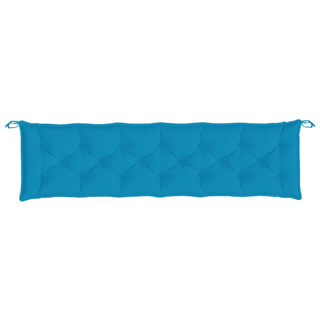 Coussins pour banc de jardin 2 pcs Bleu clair 200x50x7 cm Tissu Oxford