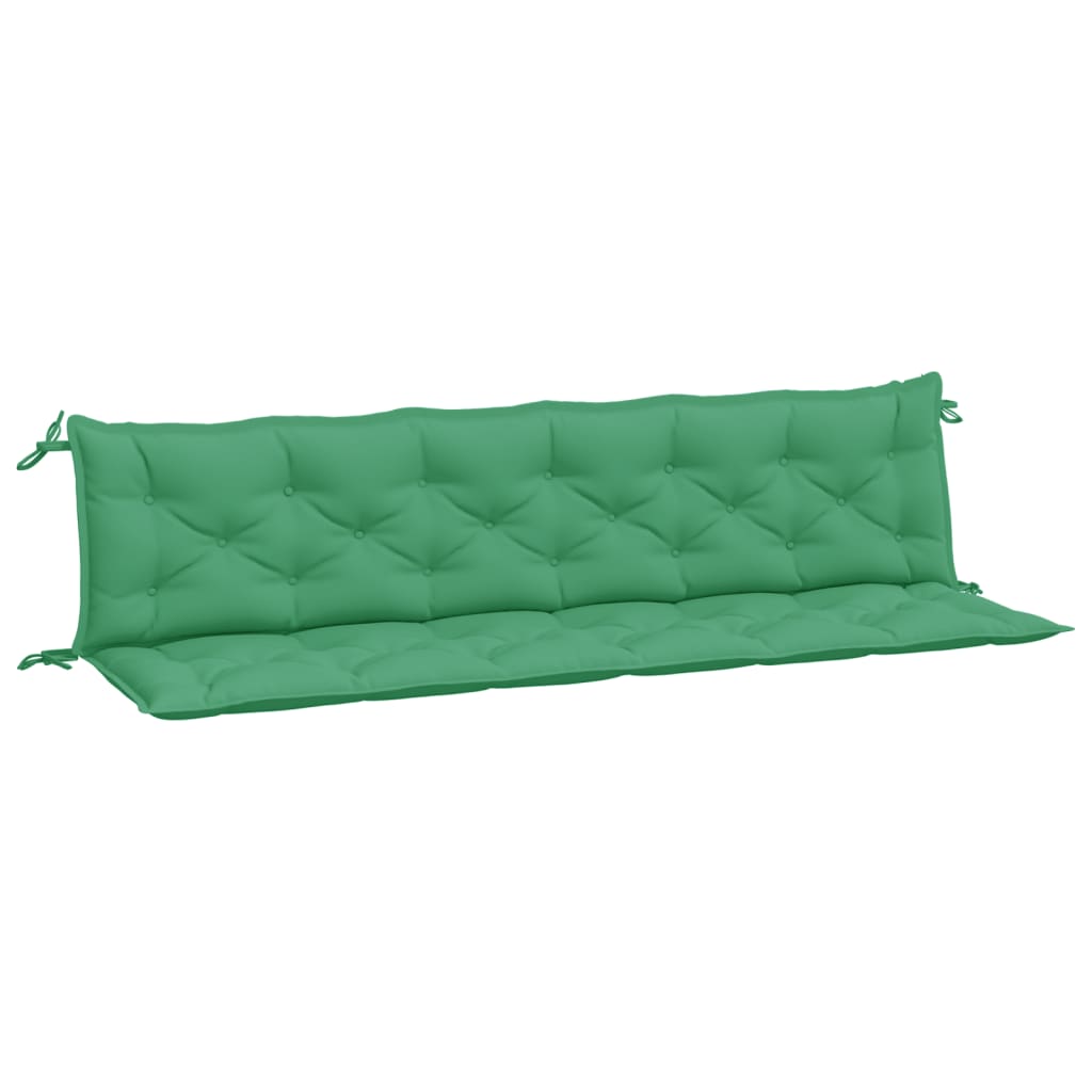 Garden Bench Cushions 2 pcs. Green 200x50x7 cm Oxford Fabric