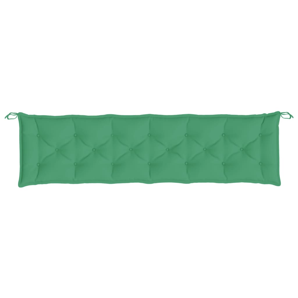 Garden Bench Cushions 2 pcs. Green 200x50x7 cm Oxford Fabric