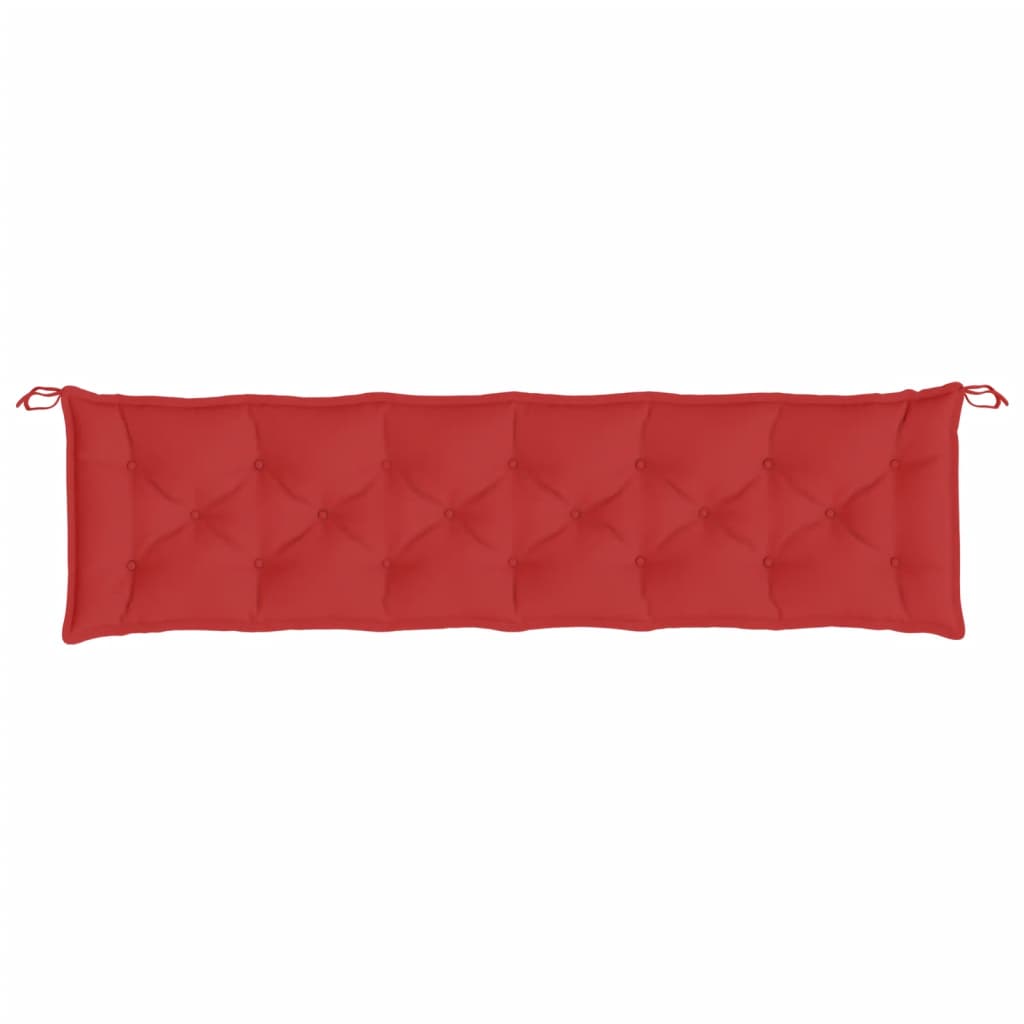 Garden Bench Cushions 2 pcs. Red 200x50x7 cm Oxford Fabric