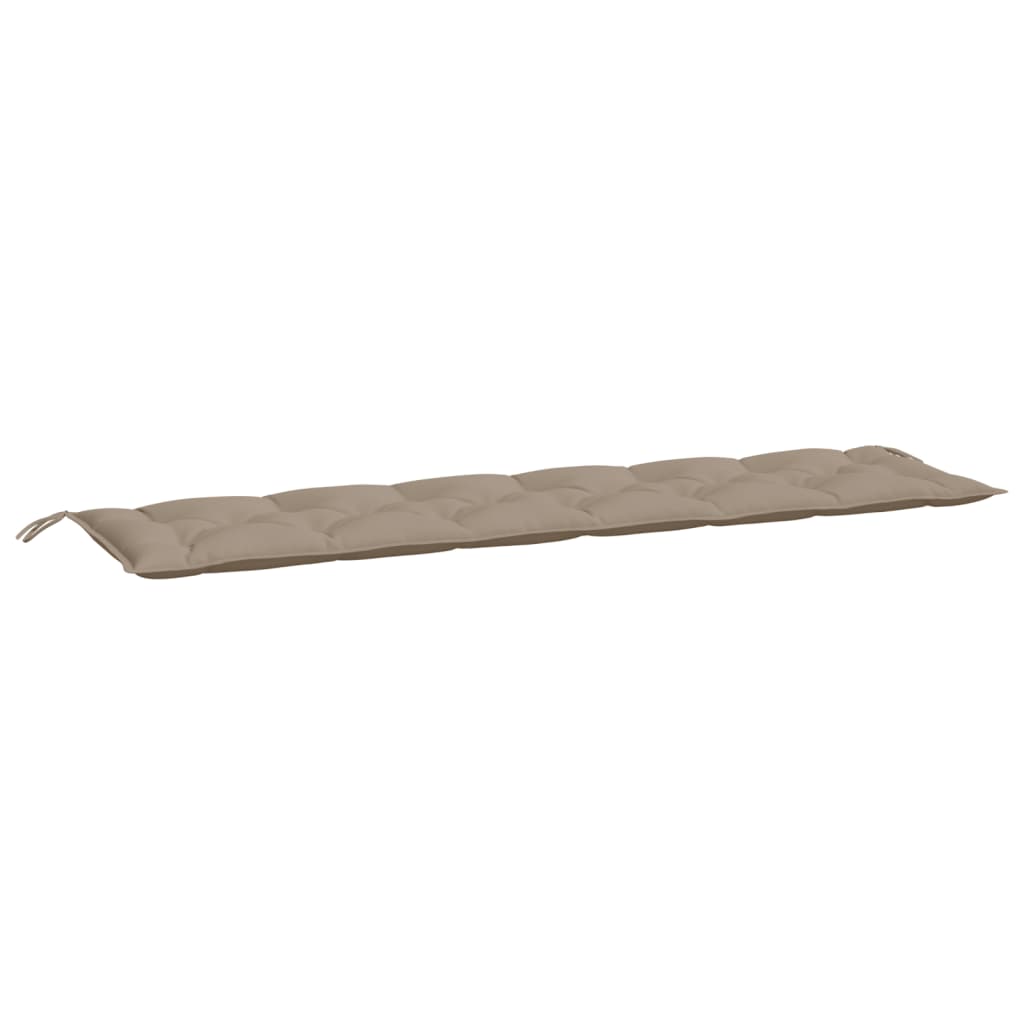 Garden Bench Cushions 2 pcs. Taupe 200x50x7 cm Oxford Fabric