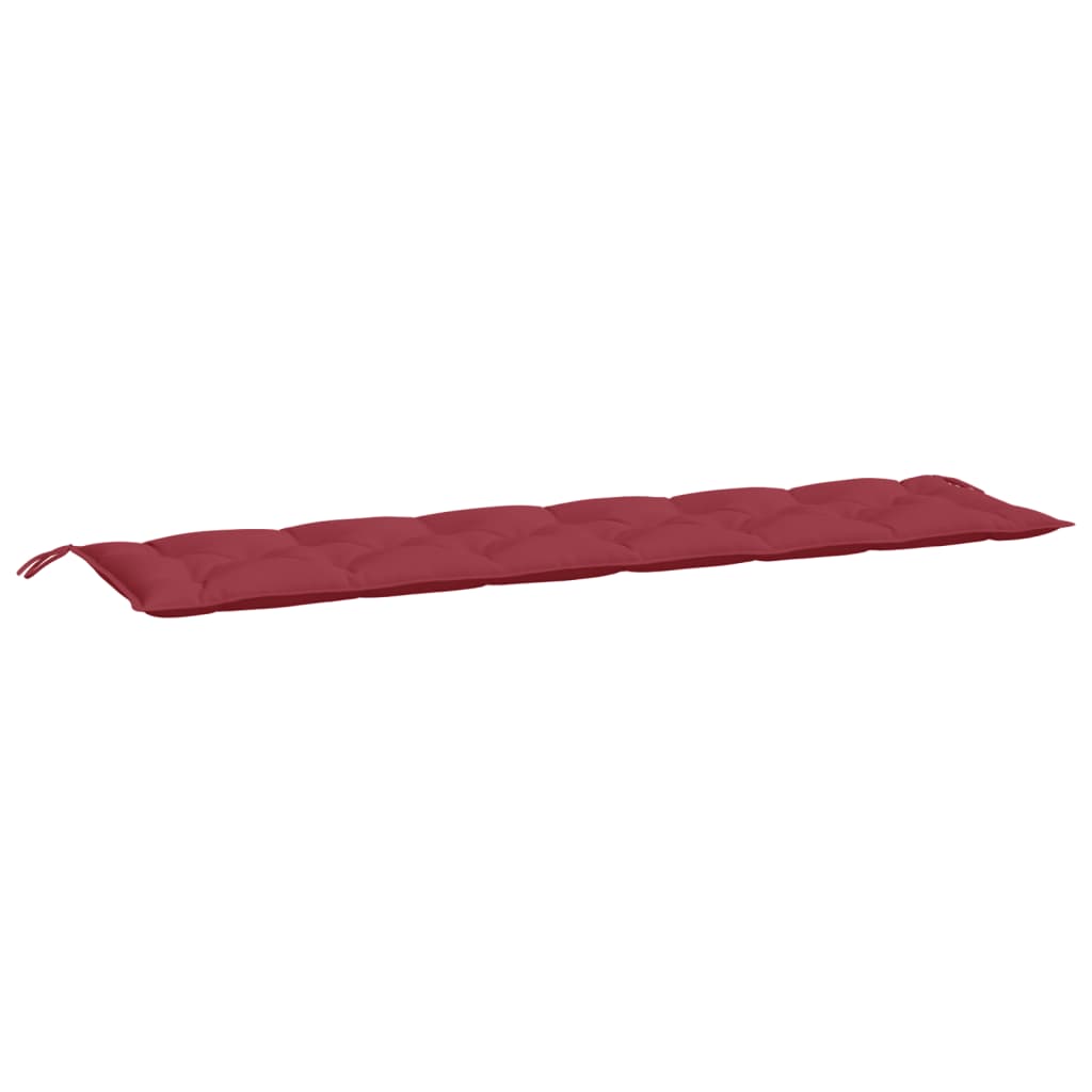 Garden Bench Cushions 2 pcs. Wine Red 200x50x7 cm Oxford Fabric