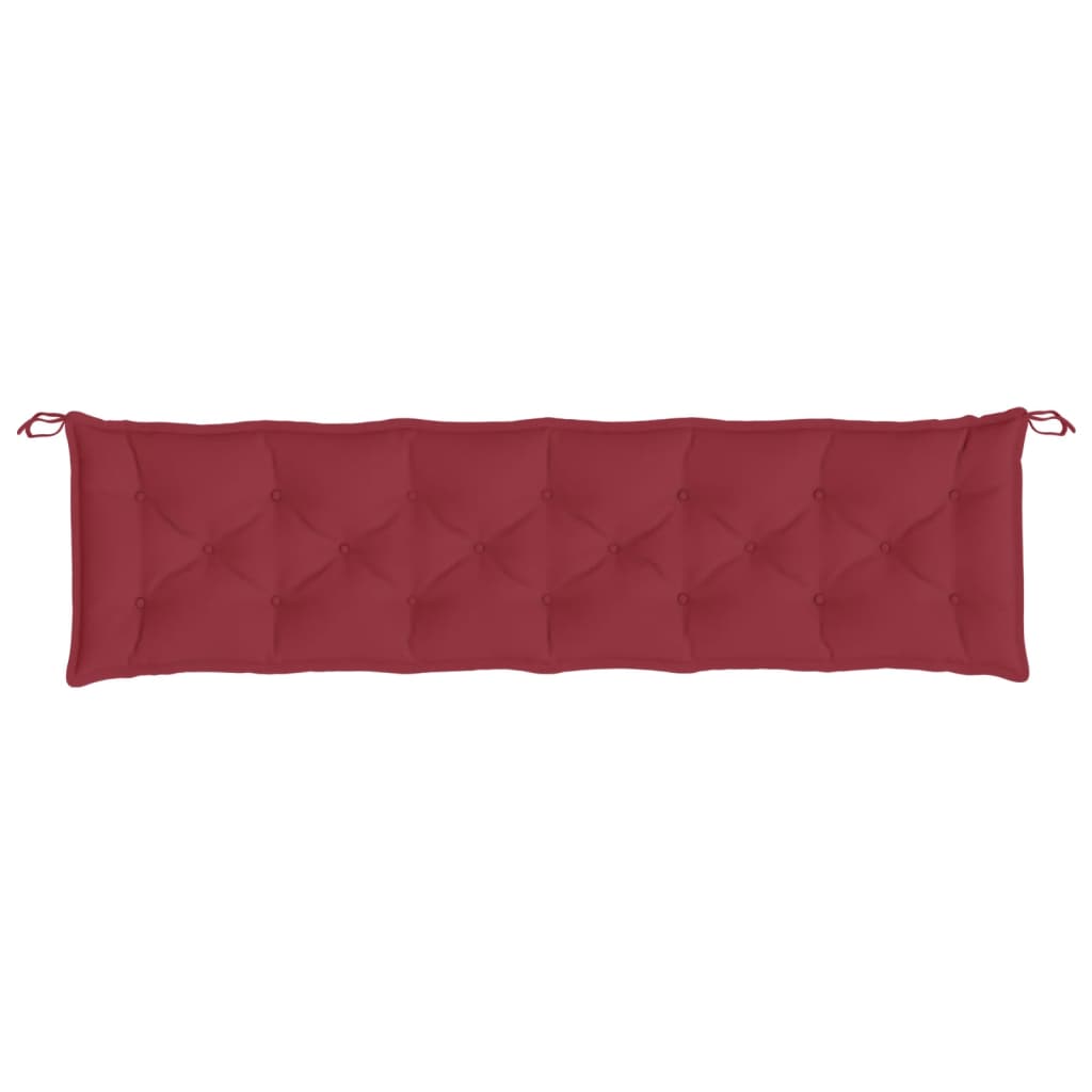 Garden Bench Cushions 2 pcs. Wine Red 200x50x7 cm Oxford Fabric