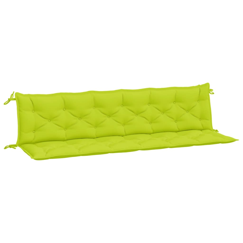 Garden Bench Cushions 2 pcs. Light Green 200x50x7 cm Oxford Fabric