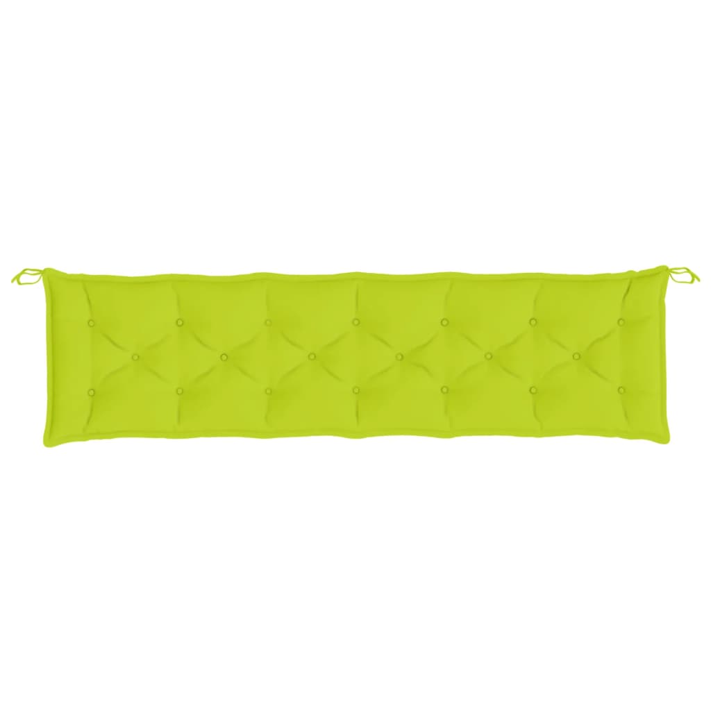 Garden Bench Cushions 2 pcs. Light Green 200x50x7 cm Oxford Fabric
