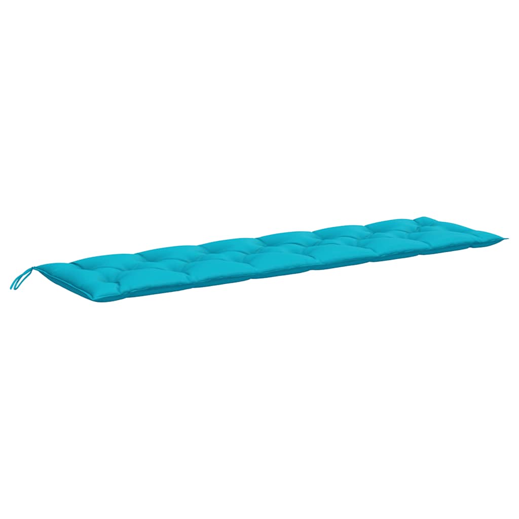 Gartenbank-Auflagen 2 Stk. Türkis 200x50x7 cm Stoff