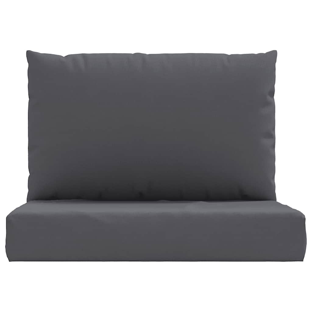 Coussins de palette 2 pcs en tissu Oxford anthracite