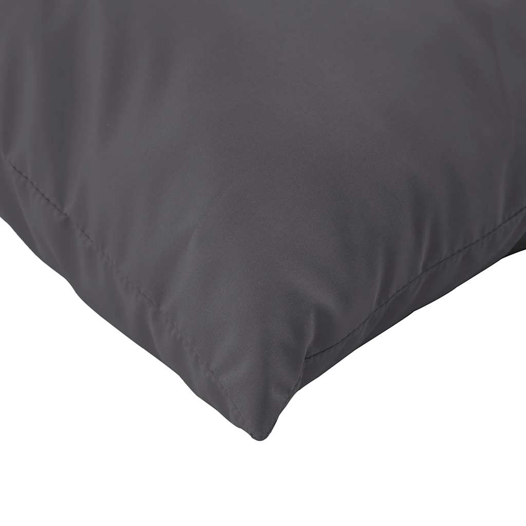 Coussins de palette 2 pcs en tissu Oxford anthracite