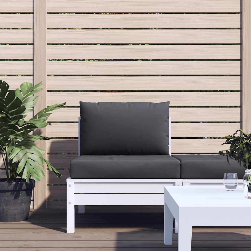 Coussins de palette 2 pcs en tissu Oxford anthracite