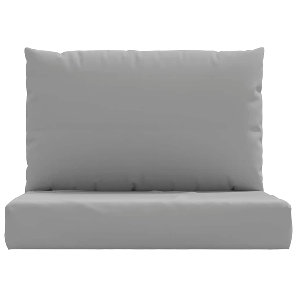 Coussin de palette 2 pièces Gris Tissu Oxford
