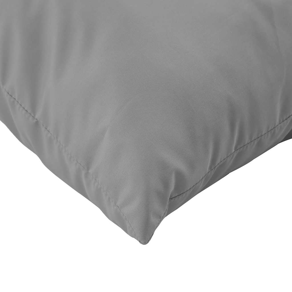 Coussin de palette 2 pièces Gris Tissu Oxford