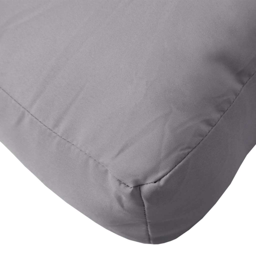 Coussin de palette 2 pièces Gris Tissu Oxford