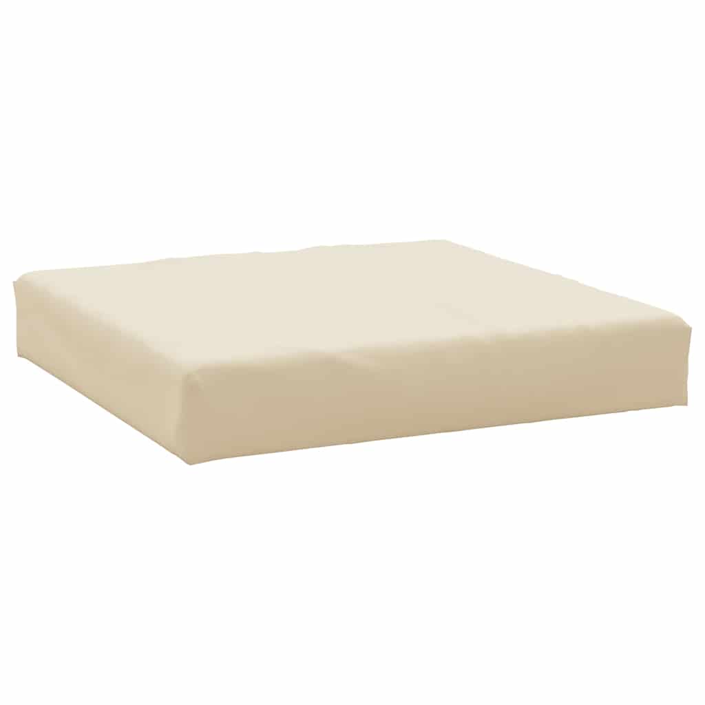 Coussin de palette 2 pièces Beige Tissu Oxford