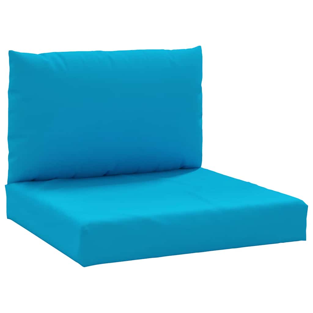 Coussin de palette 2 pièces Bleu clair Tissu Oxford