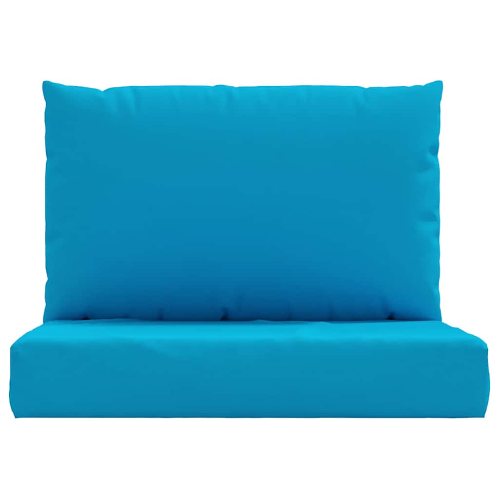 Coussin de palette 2 pièces Bleu clair Tissu Oxford