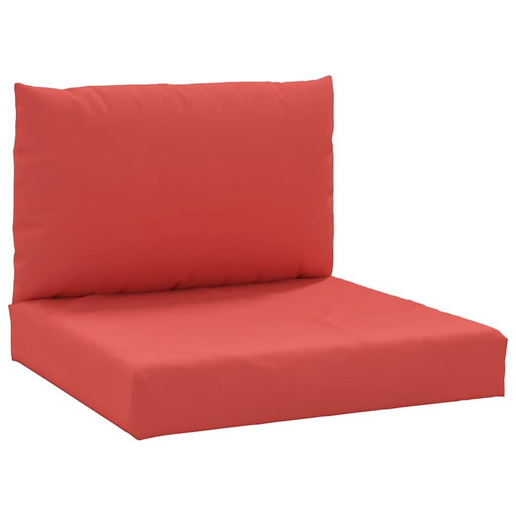 Coussins pour palette 2 pièces Tissu Oxford rouge