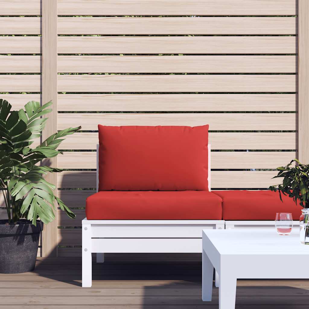 Coussins pour palette 2 pièces Tissu Oxford rouge