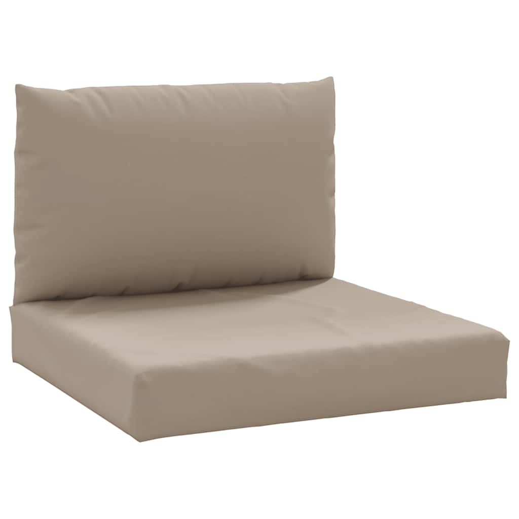 Coussin de palette 2 pièces Tissu Oxford taupe