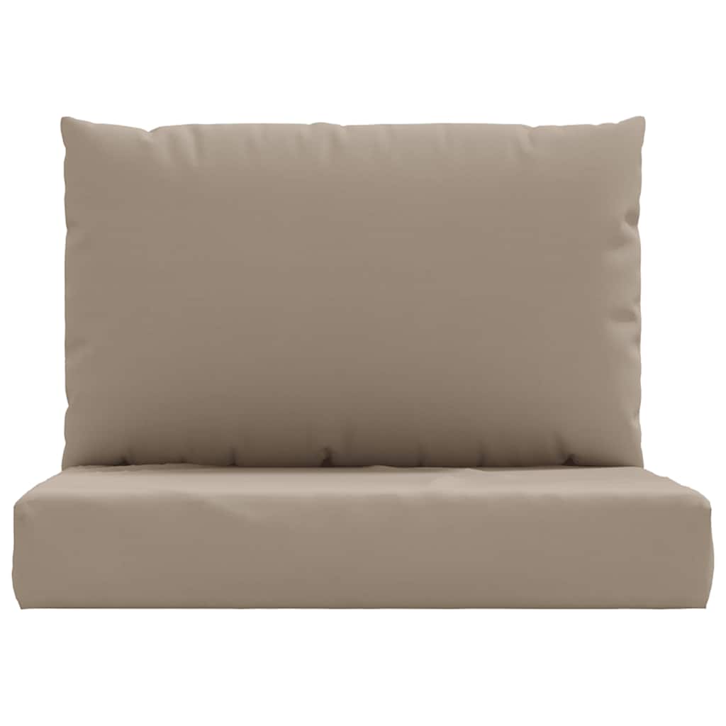 Coussin de palette 2 pièces Tissu Oxford taupe