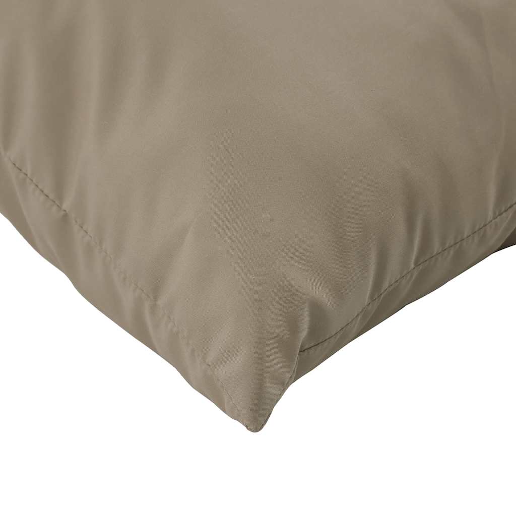 Coussin de palette 2 pièces Tissu Oxford taupe