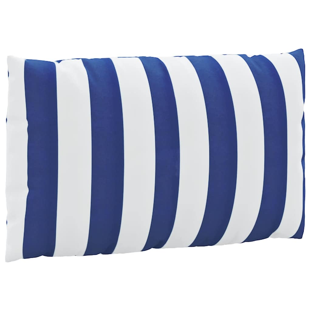 Pallet Cushions 2 pcs. Blue & White Striped Oxford Fabric
