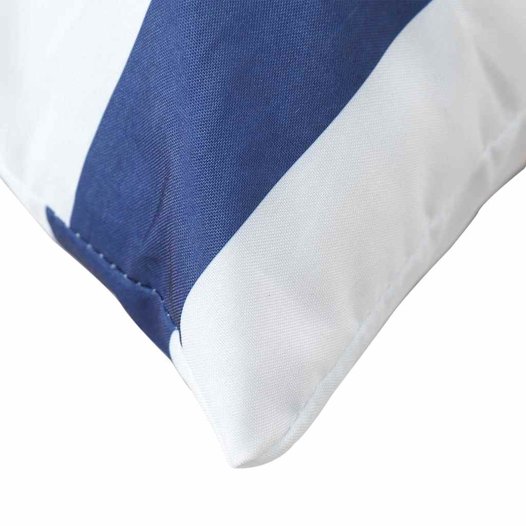 Pallet Cushions 2 pcs. Blue & White Striped Oxford Fabric