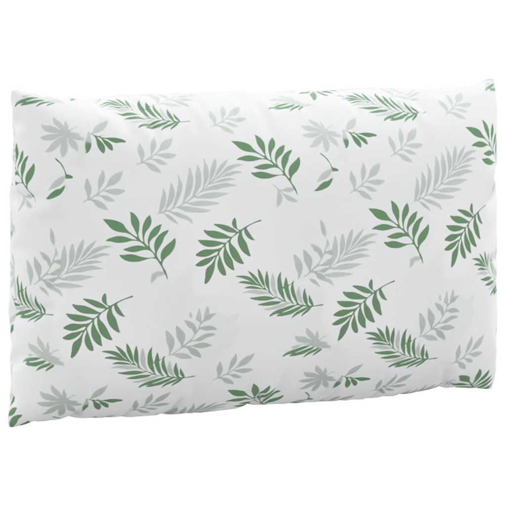 Coussins de palettes 2 pcs Tissu Oxford à motifs de feuilles