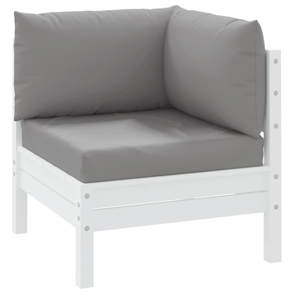 Coussin de palette 3 pièces Tissu Oxford gris