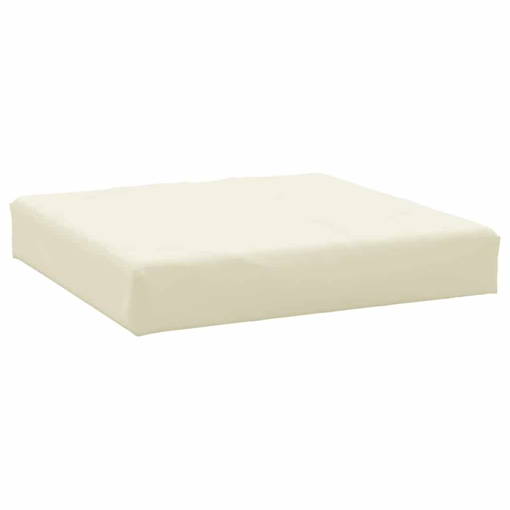 Coussin de palette 3 pièces Tissu Oxford blanc crème