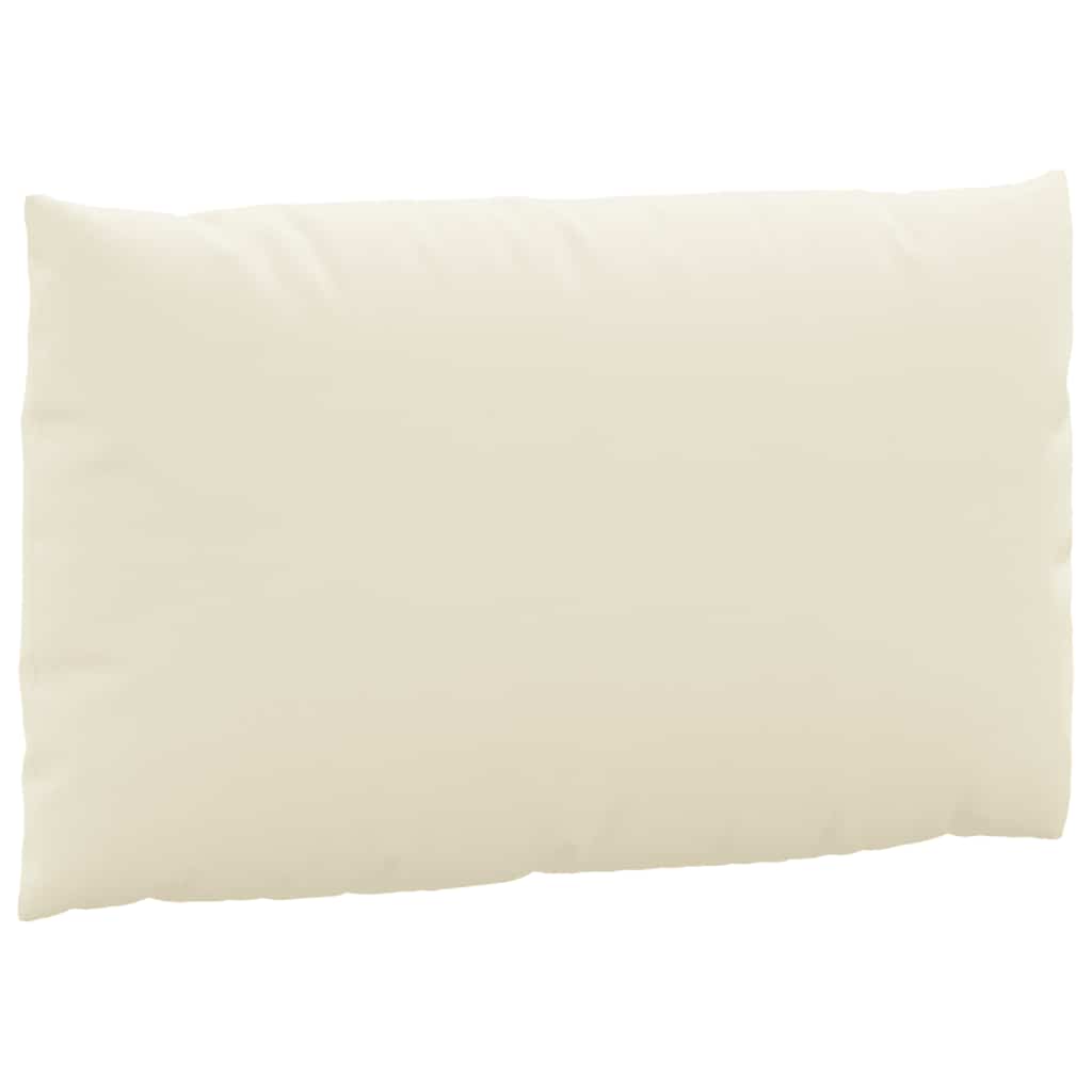 Coussin de palette 3 pièces Tissu Oxford blanc crème