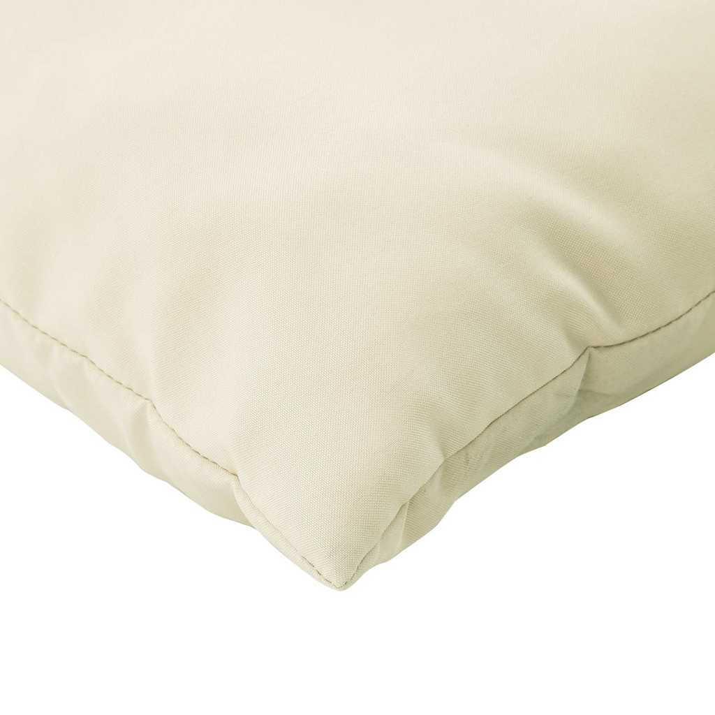 Coussin de palette 3 pièces Tissu Oxford blanc crème
