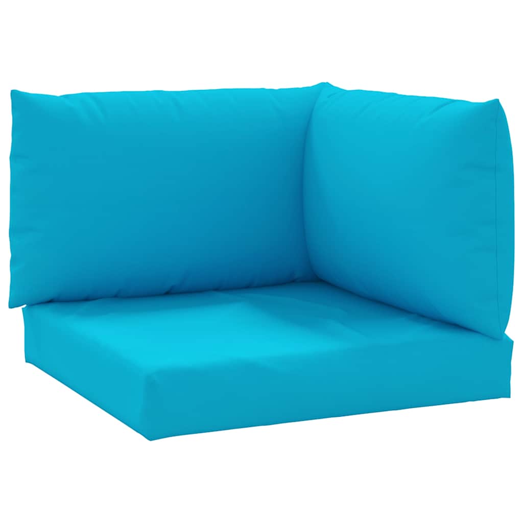 Coussins de palette 3 pièces Tissu Oxford bleu clair