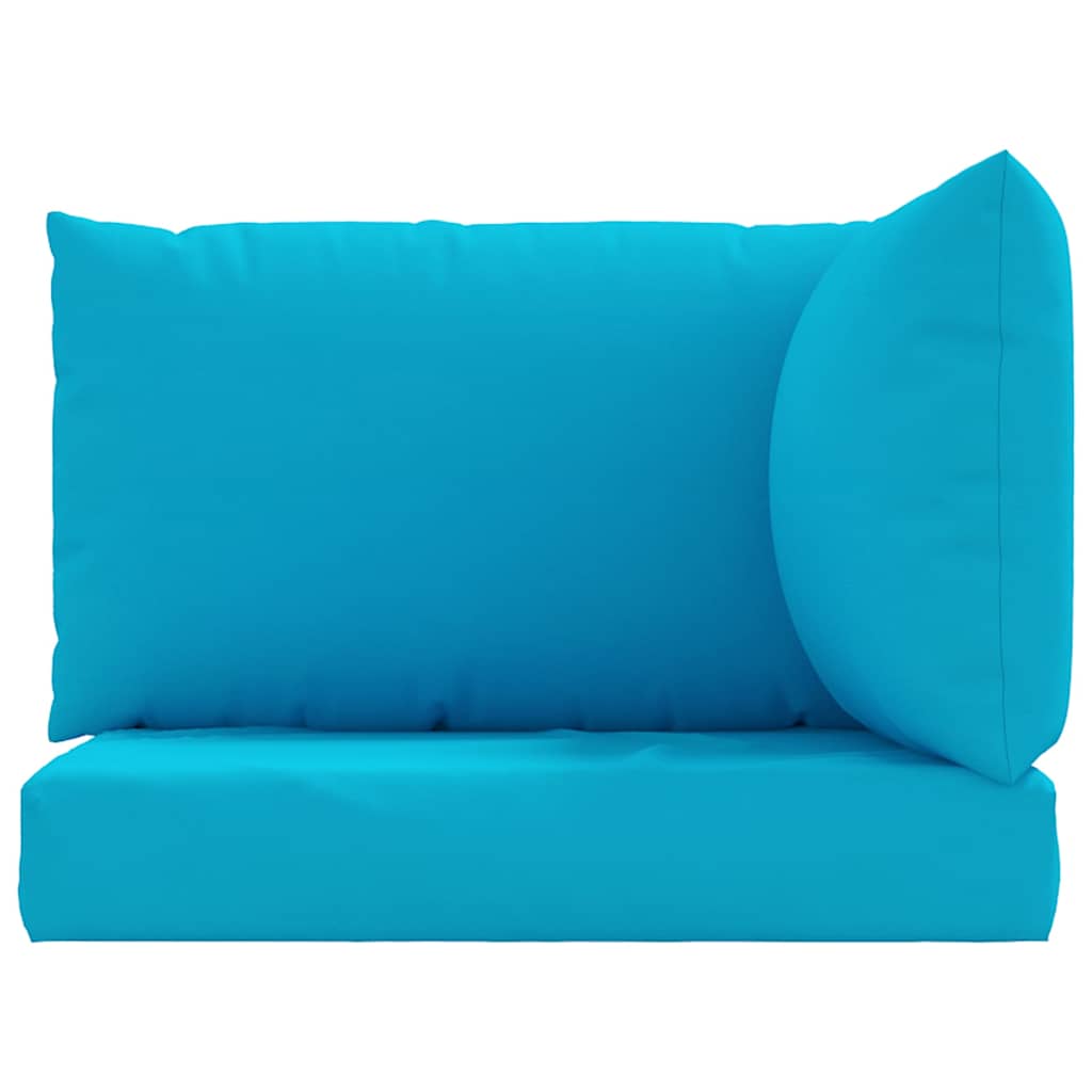 Coussins de palette 3 pièces Tissu Oxford bleu clair