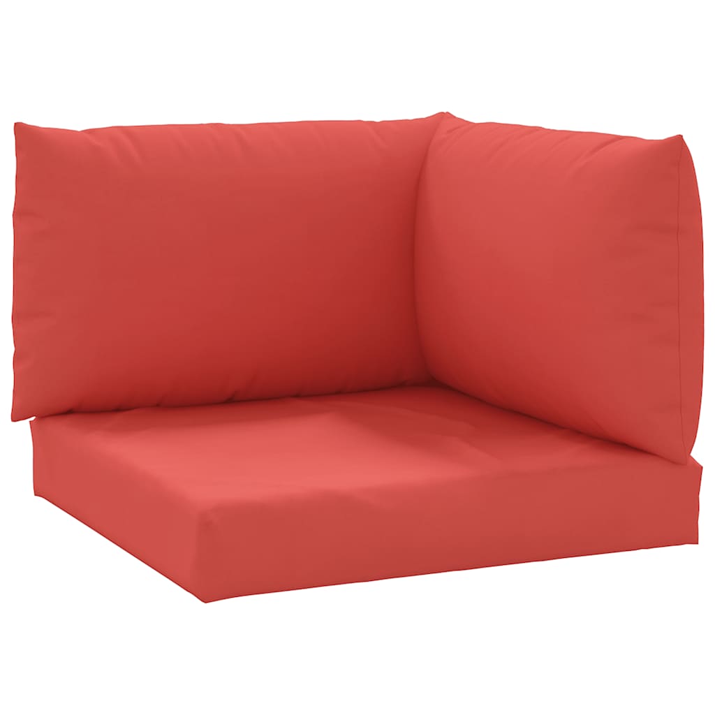 3-piece pallet cushion set, red Oxford fabric