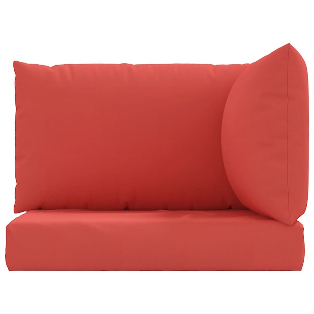 3-piece pallet cushion set, red Oxford fabric